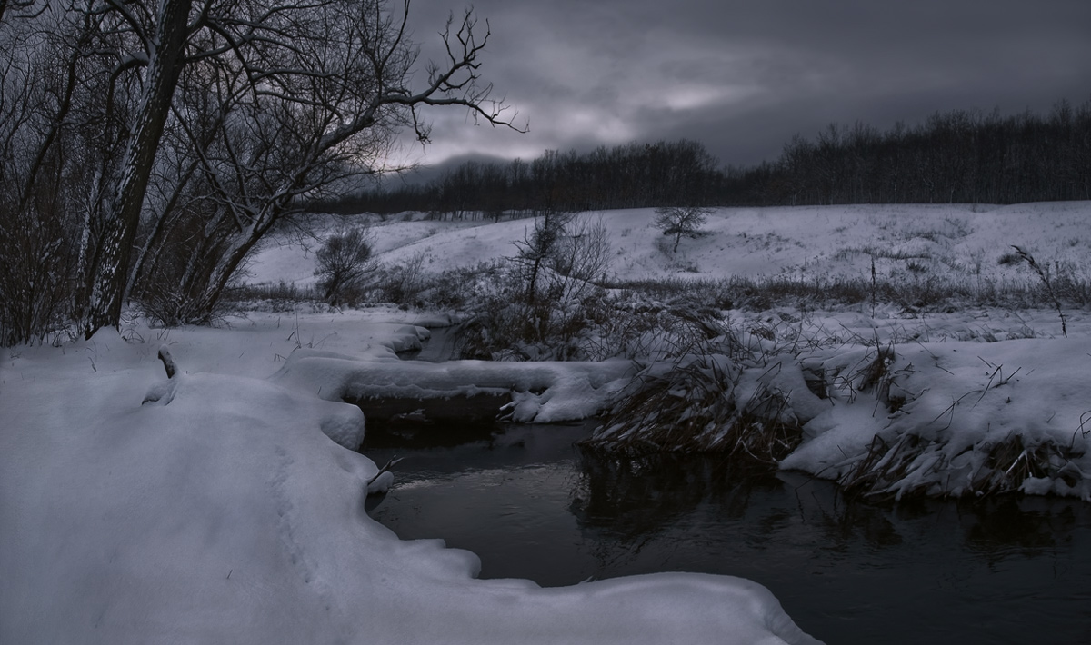 фото "В права вступает Королева Ночь" метки: пейзаж, зима