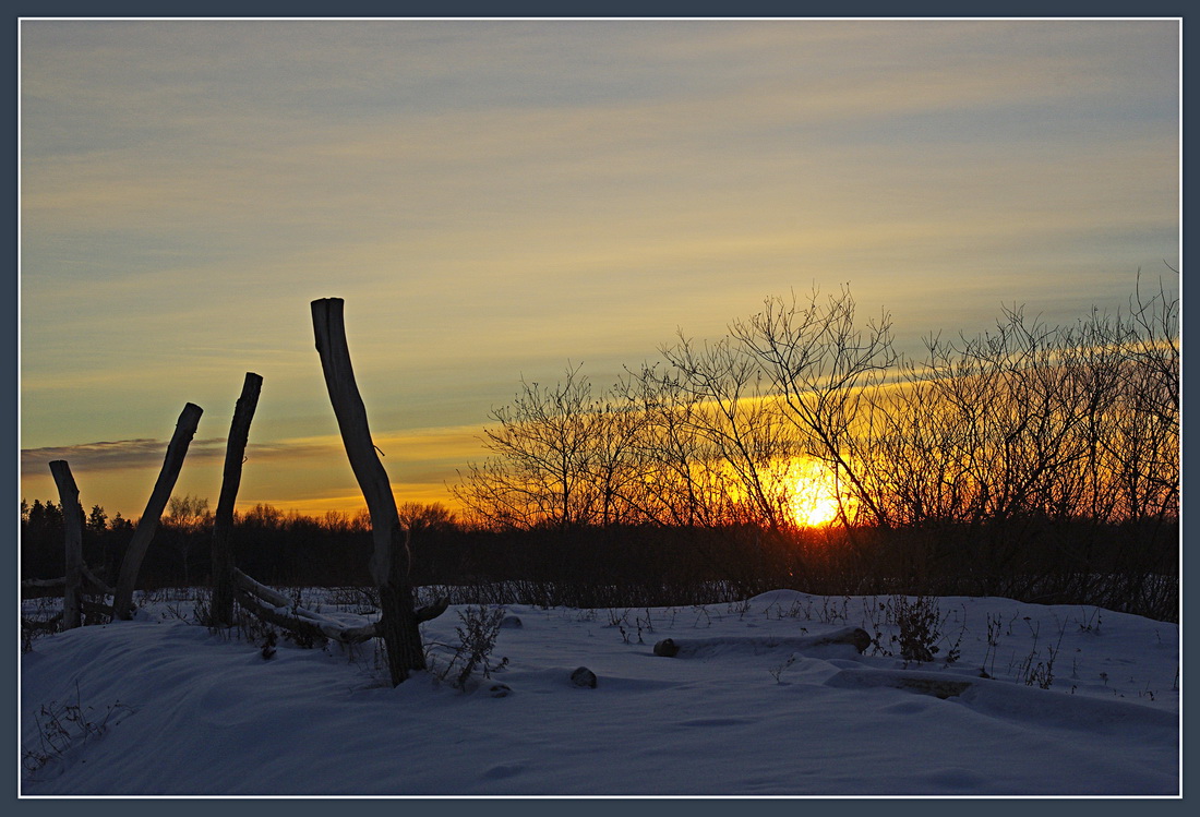 photo "***" tags: landscape, sunset, winter