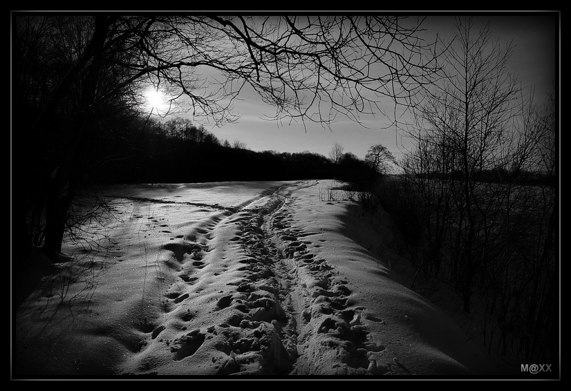 фото "#" метки: пейзаж, черно-белые, зима
