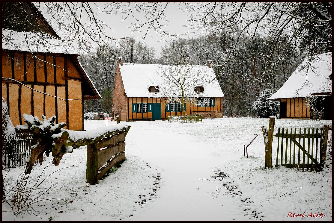 photo "openluchtmuseum Bokrijk Genk" tags: landscape, winter