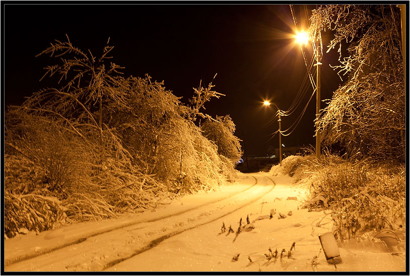 photo "Bypass" tags: landscape, night, winter