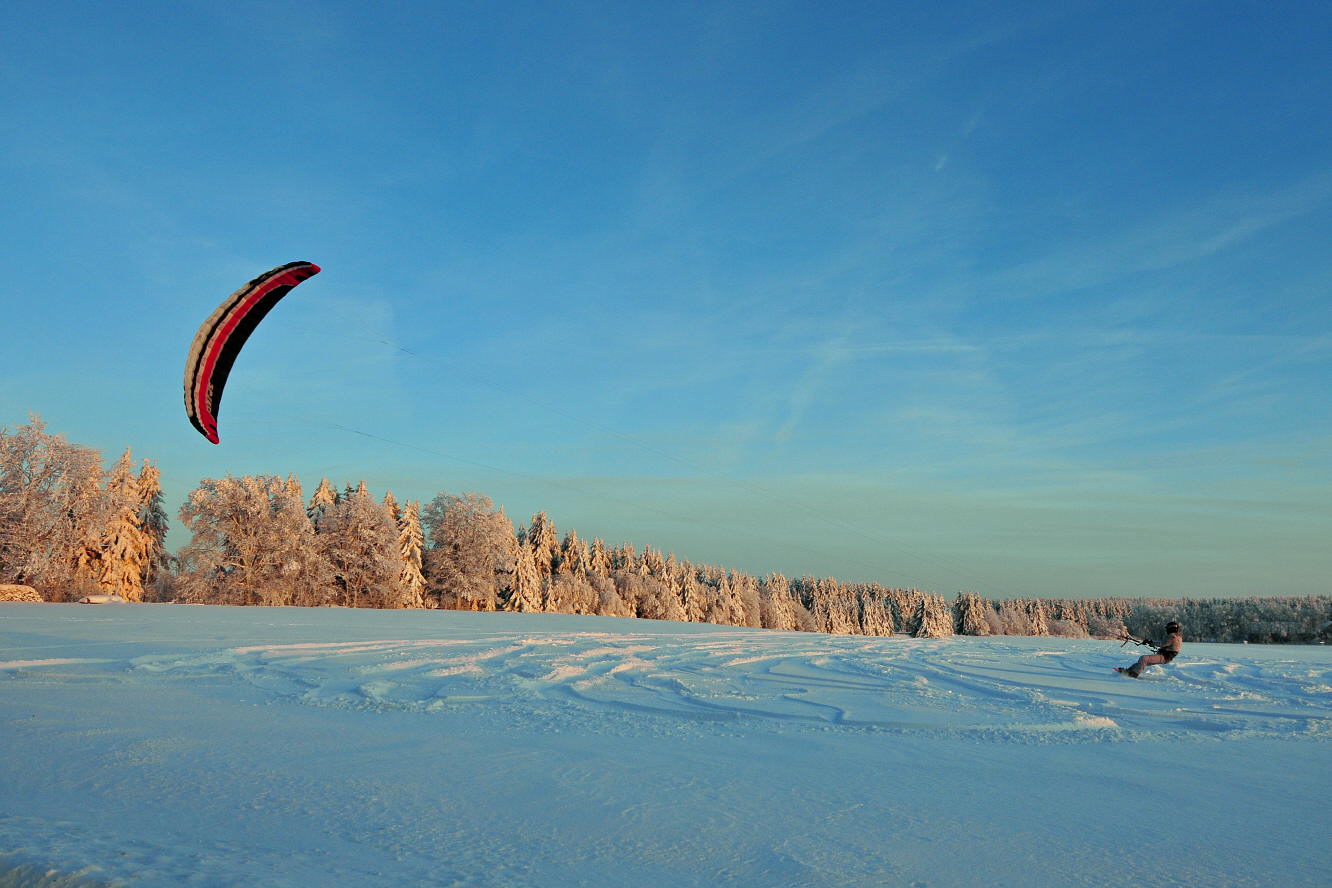 фото "Kiteskiing" метки: пейзаж, спорт, зима
