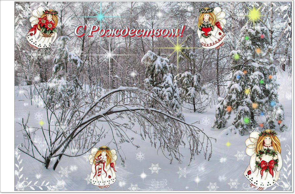 photo "With the Orthodox Christmas!" tags: misc., montage, 
