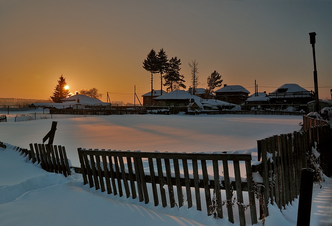 photo "Christmas sunset" tags: landscape, sunset, winter