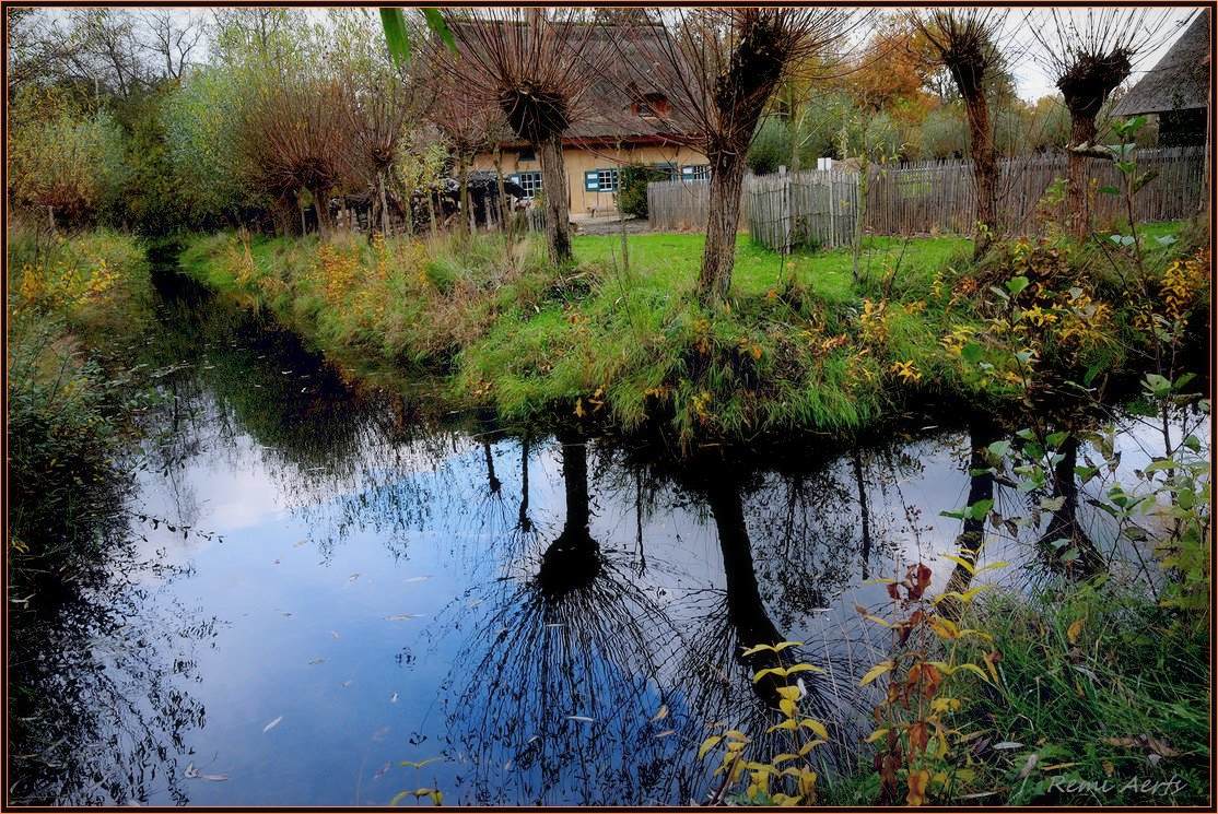 photo "a frog pond" tags: architecture, landscape, autumn
