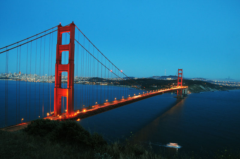 фото "Golden Gate Bridge" метки: пейзаж, ночь