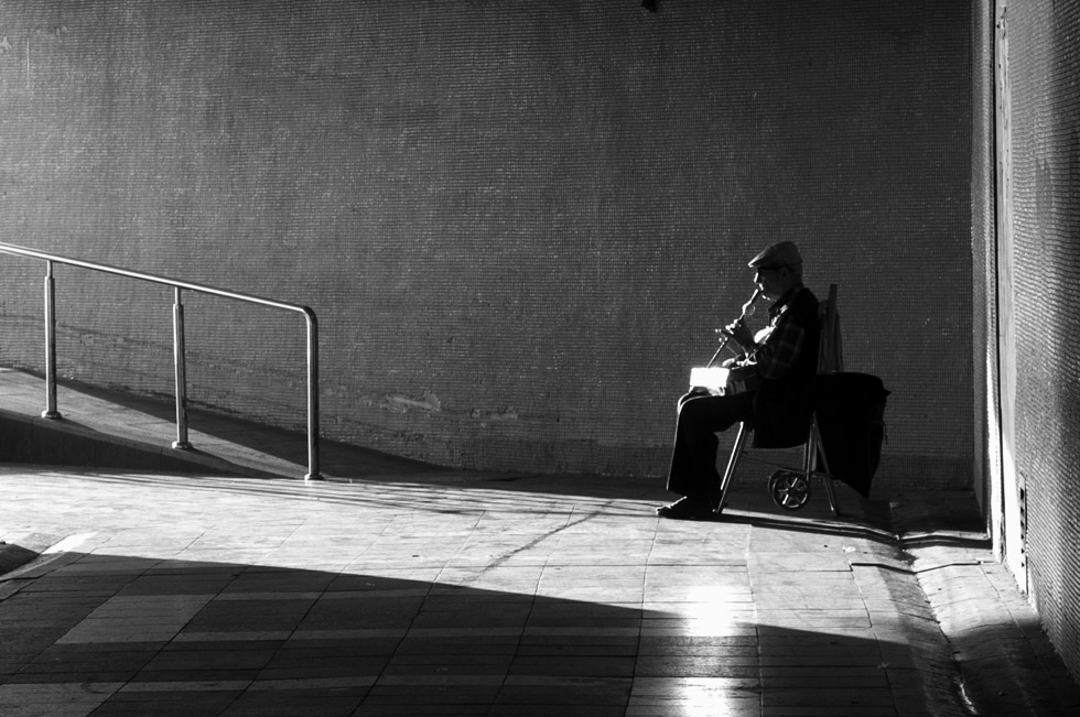 photo "symphony of solitude" tags: portrait, black&white, man