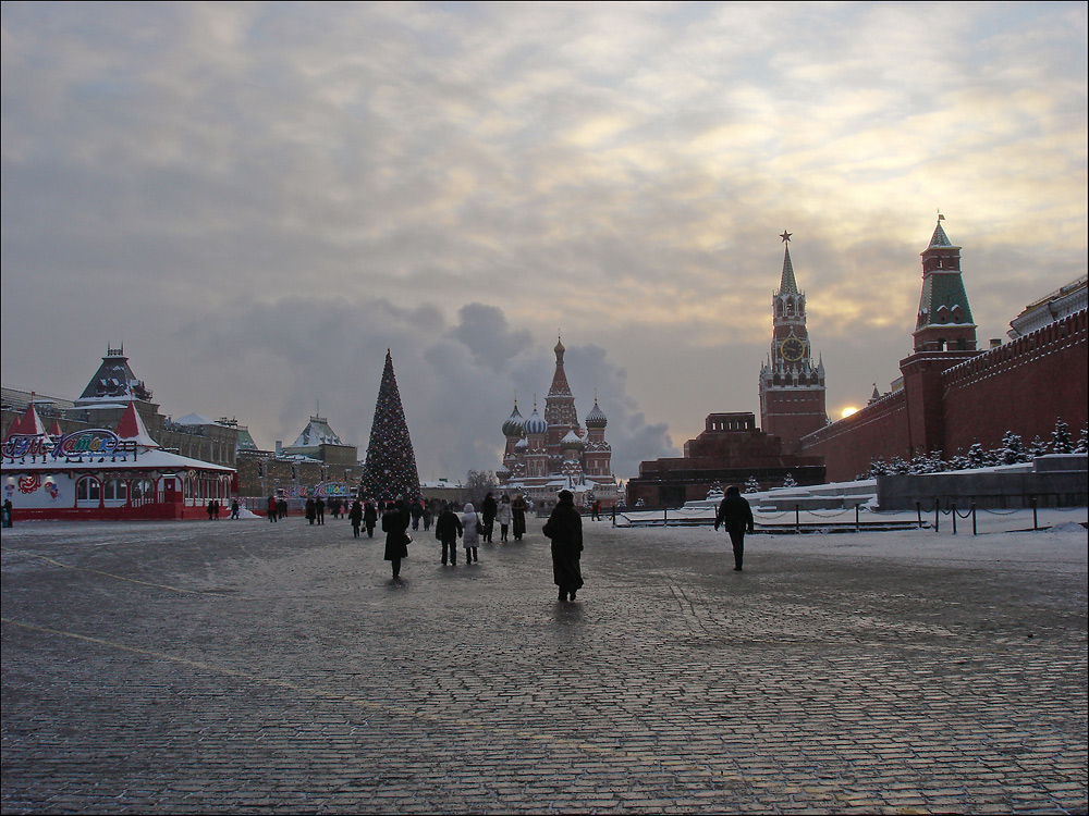 photo "Moscow, Red Square, -23C" tags: city, 