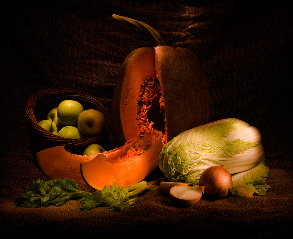 photo "Sketch with a pumpkin" tags: still life, 