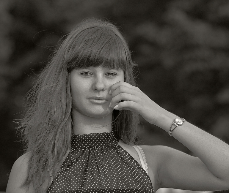 photo "***" tags: portrait, black&white, woman