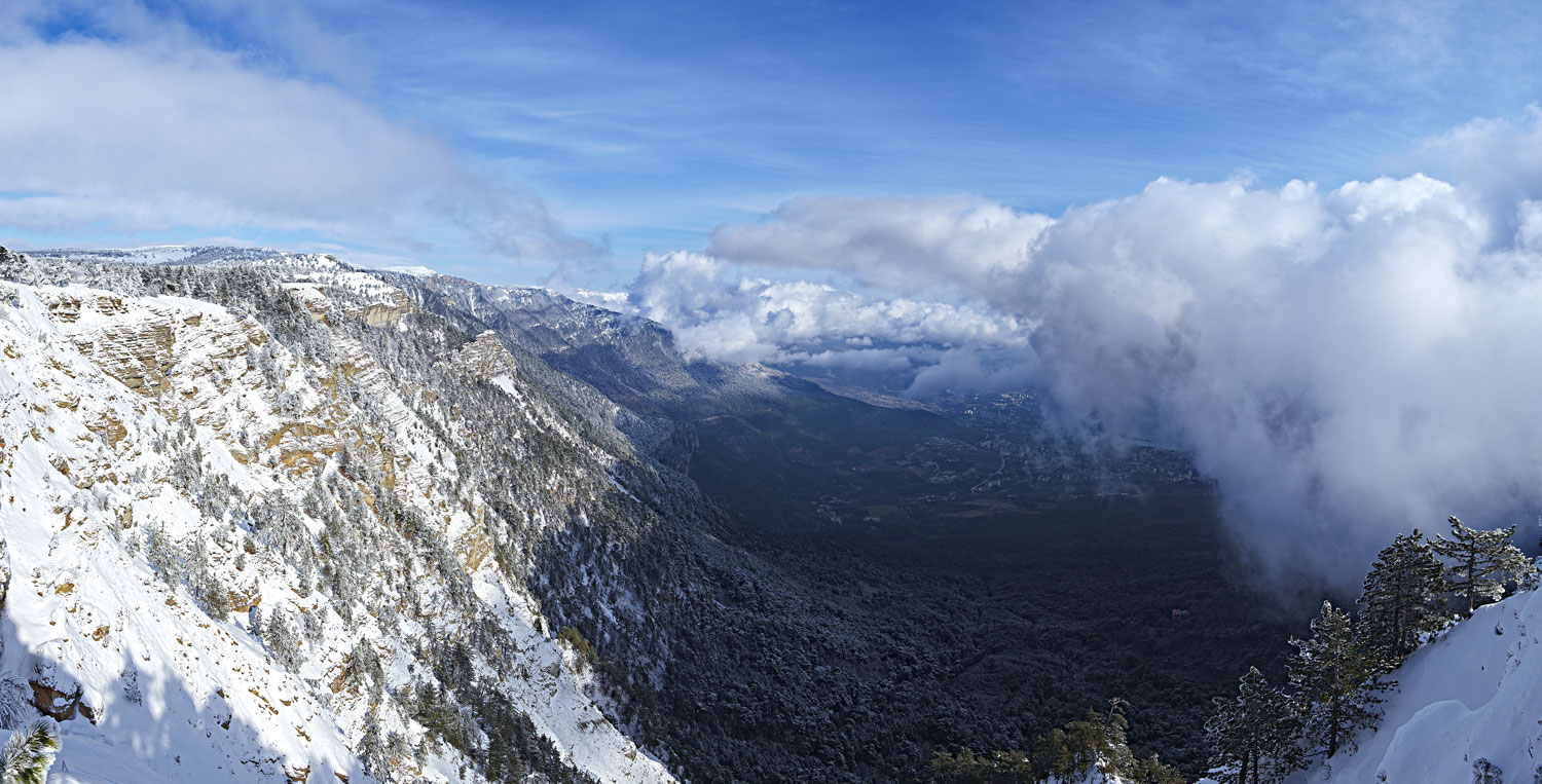 photo "Sitting on a beautiful hill ..." tags: panoramic, landscape, winter
