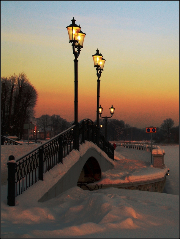 photo "***" tags: landscape, sunset, winter