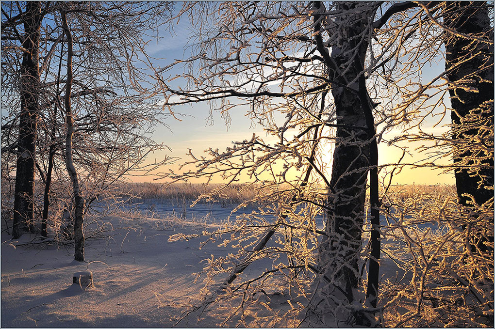 photo "***" tags: landscape, sunset, winter