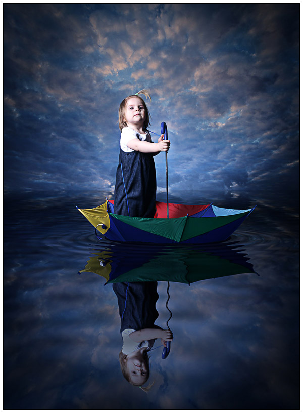 photo "Umbrella" tags: portrait, digital art, children