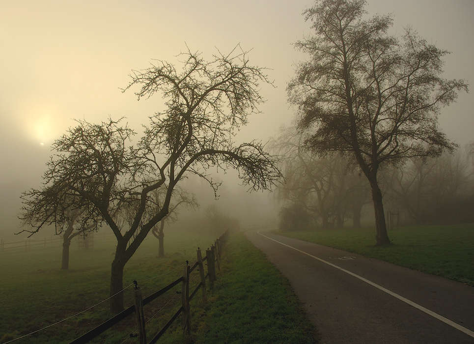 фото "Утро туманное" метки: пейзаж, закат