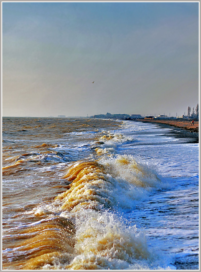 photo "Black and Amber Sea" tags: landscape, spring, water