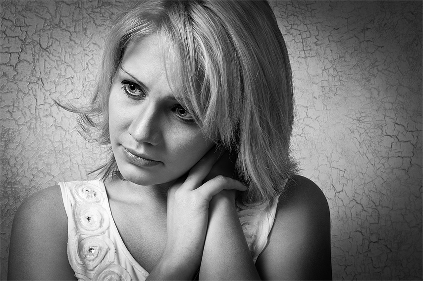 фото ""Настроение"" метки: портрет, черно-белые, женщина