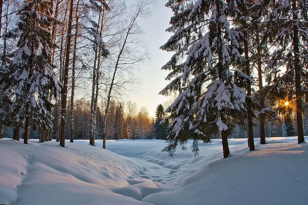 photo "***" tags: landscape, sunset, winter