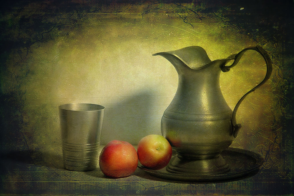 photo "Water & Apples" tags: still life, old-time, 