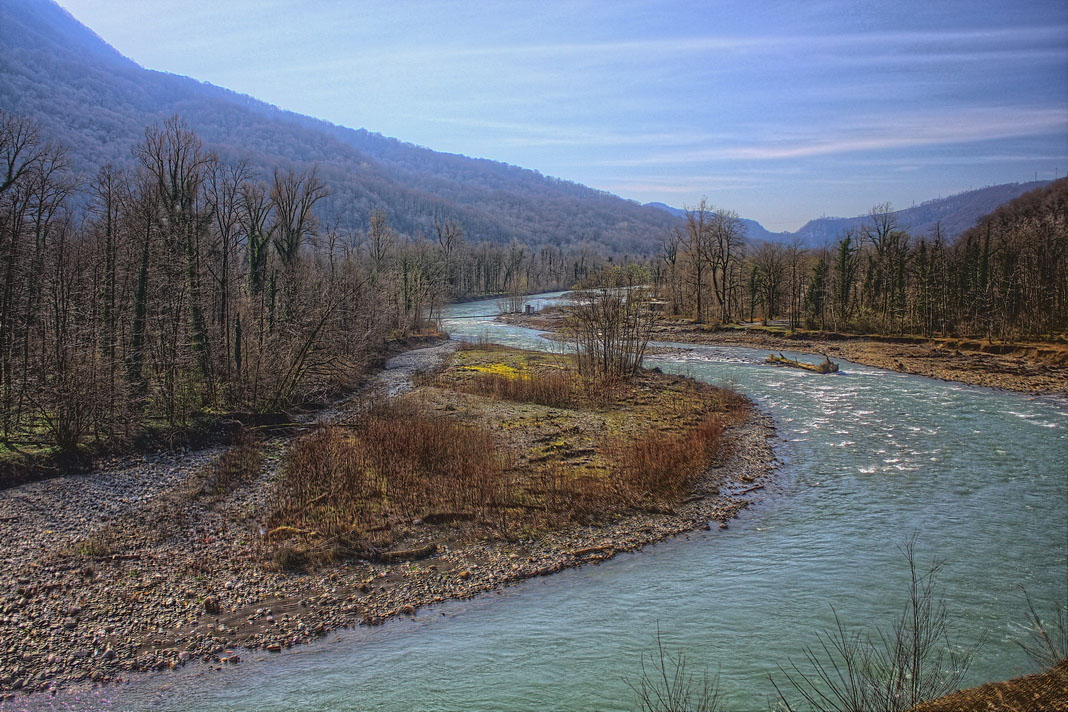 photo "весенний день" tags: misc., landscape, nature, river, tree, water, Речка