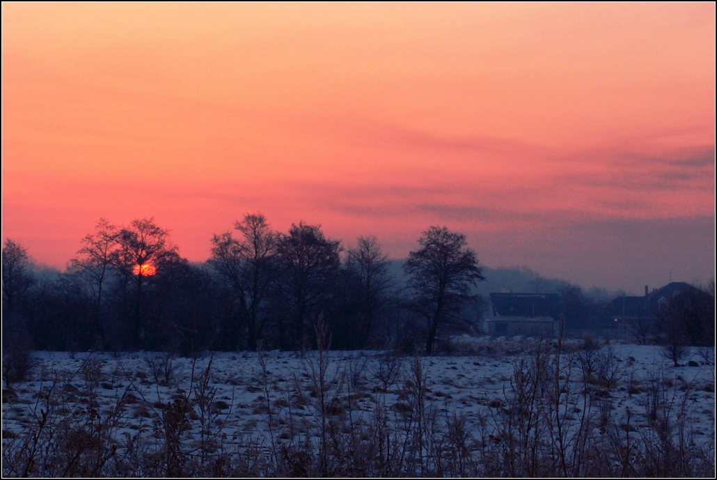 фото "Зимнее утро" метки: пейзаж, закат, зима