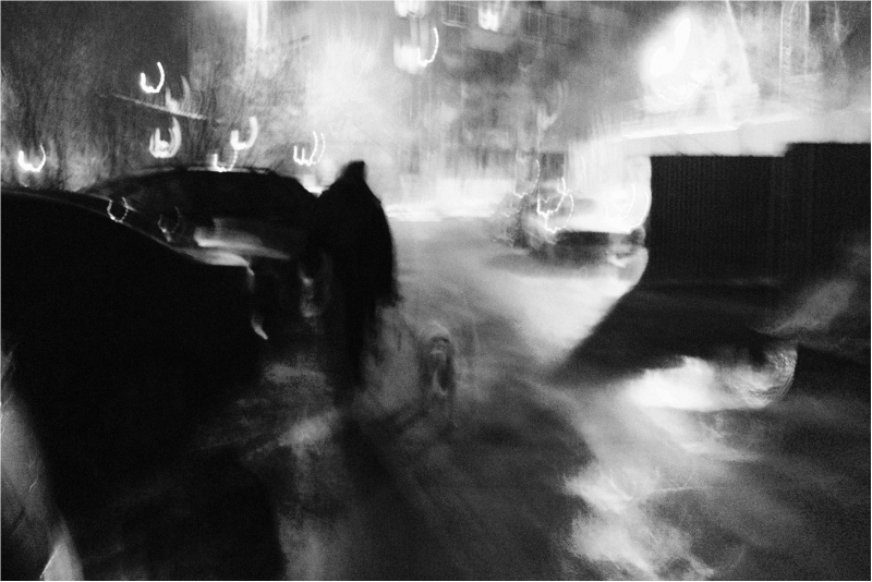 фото "Вечерняя прогулка" метки: черно-белые, город, 