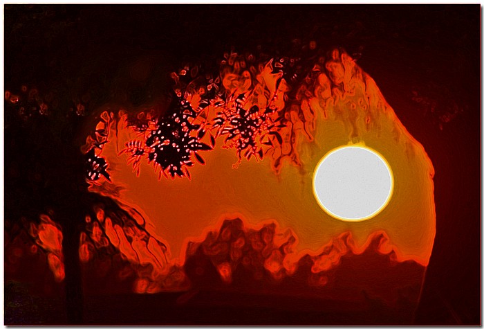 photo "Solar Flare" tags: landscape, summer, sunset