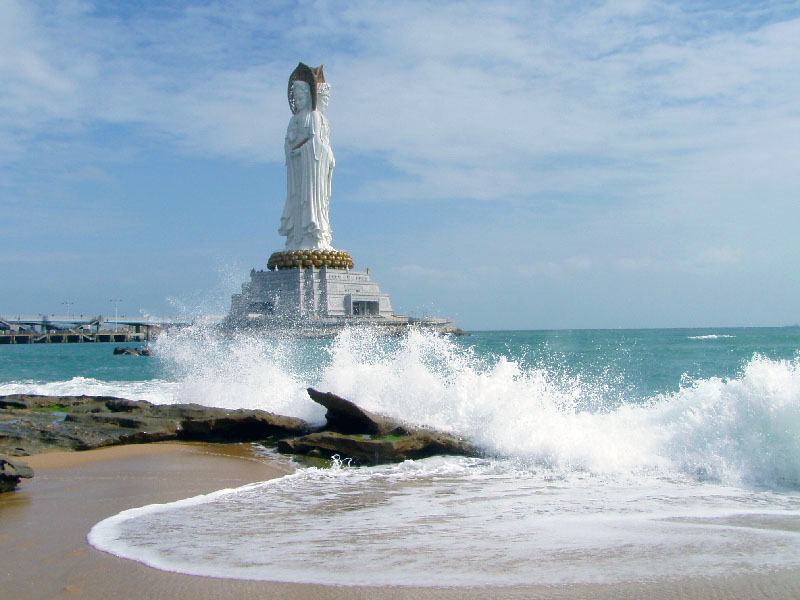 фото "Guan Yin in the Ocean, Chinese Hawaii - Sanya" метки: путешествия, пейзаж, Азия, вода