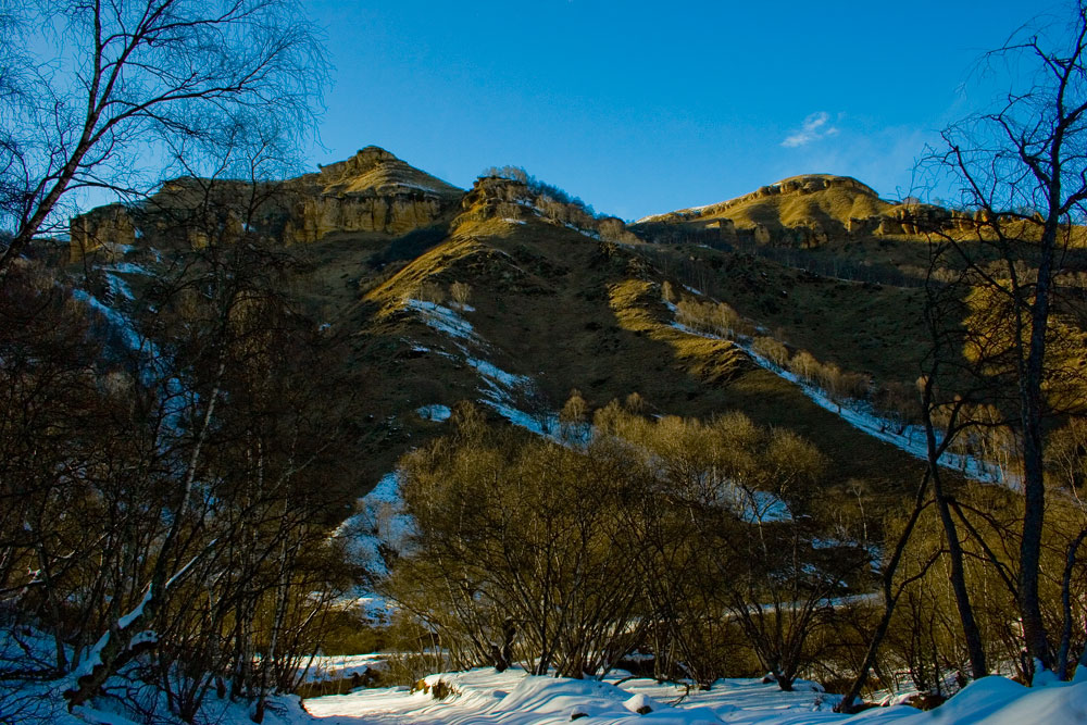 photo "Solar glare" tags: landscape, mountains, sunset