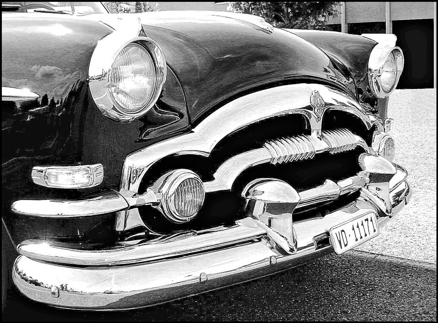 photo "Packard - melancholic portrait" tags: black&white, technics, 