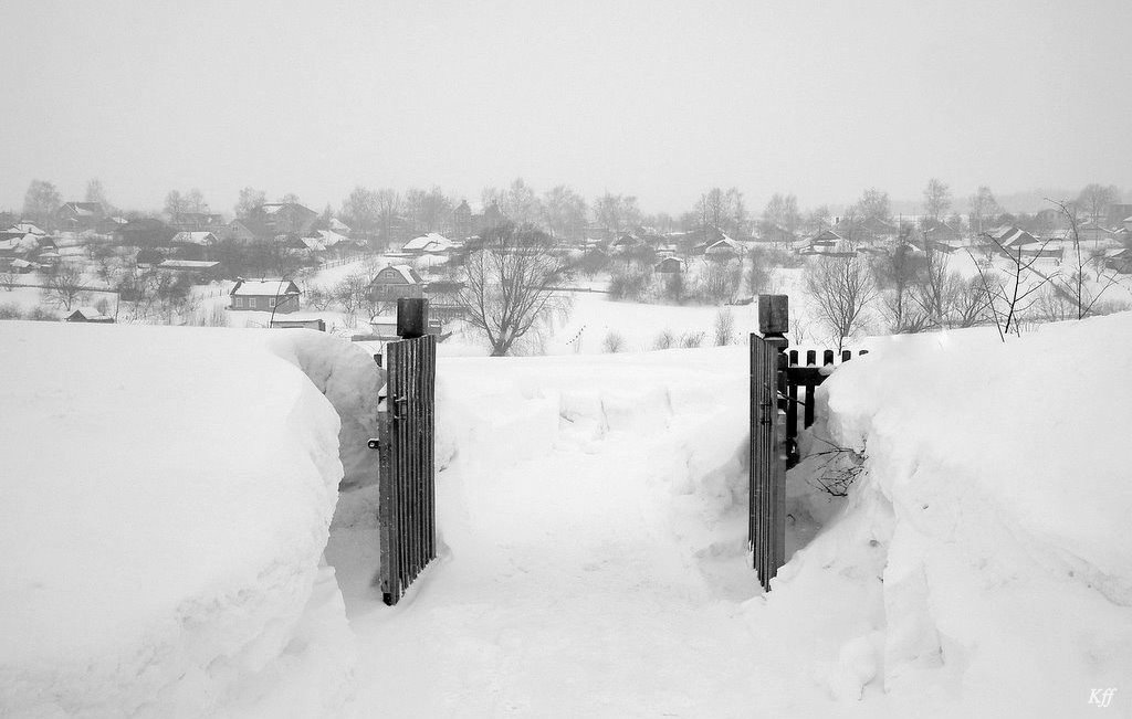 фото "Конец марта" метки: пейзаж, черно-белые, зима