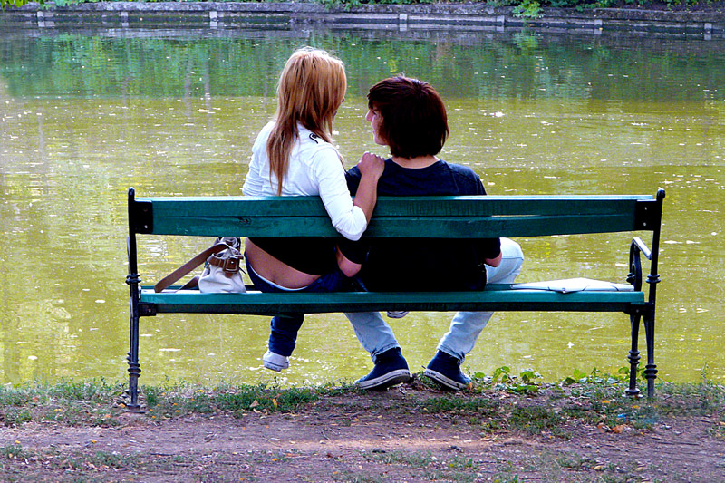 photo "Romance in the park" tags: reporting, landscape, autumn, lake, park, people