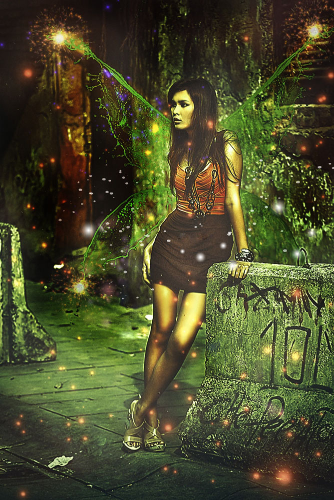 photo "::THE NYMPH::" tags: digital art, portrait, woman