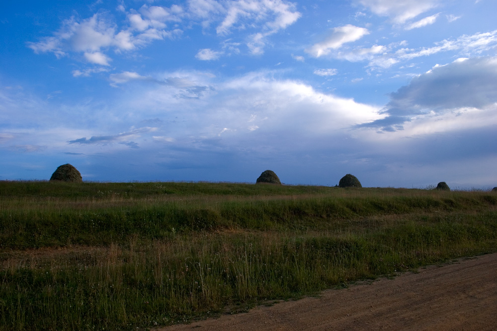 photo "Alpine meadow in August" tags: landscape, clouds, sunset