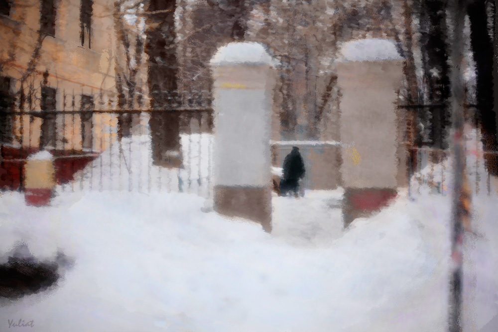 photo "winter moscow" tags: city, digital art, 