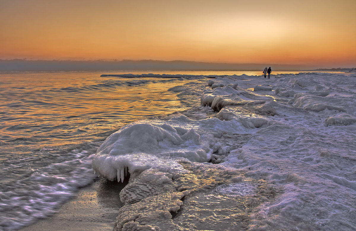 photo "***" tags: landscape, sunset, winter