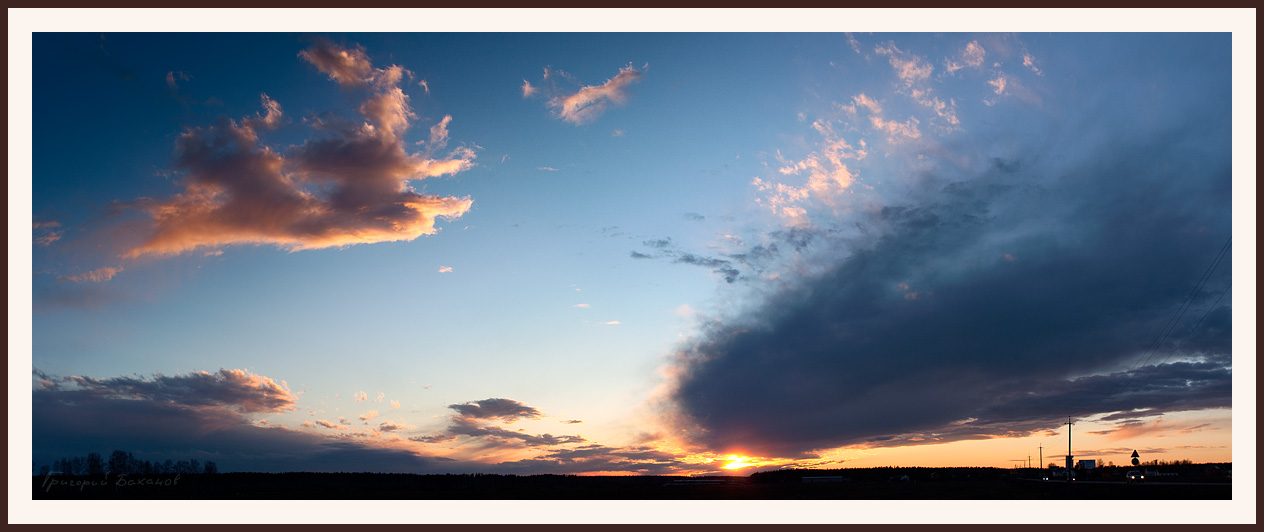 photo "***" tags: landscape, panoramic, sunset