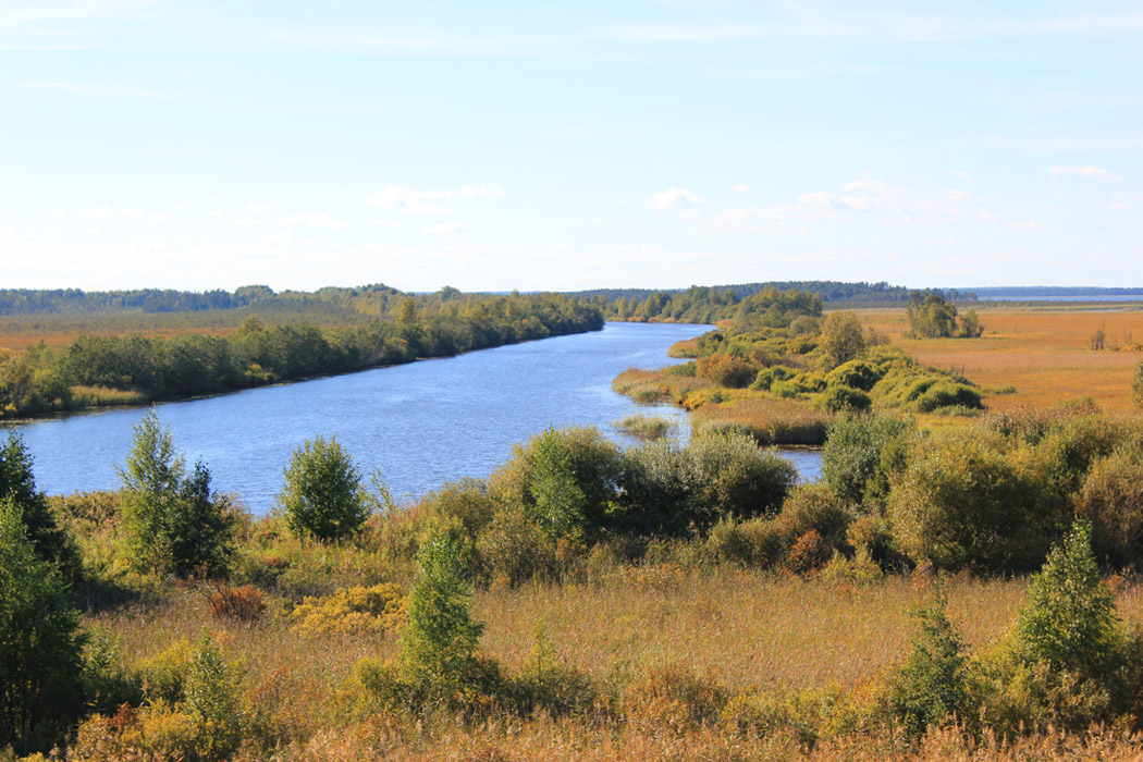 photo "Onega bypass channel." tags: landscape, autumn, water