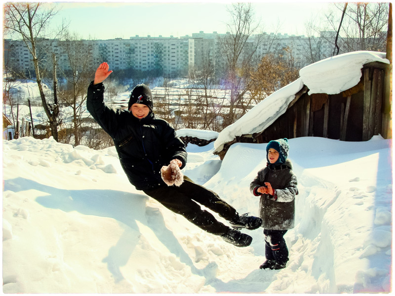 photo "Good-bye, winter!" tags: genre, portrait, children