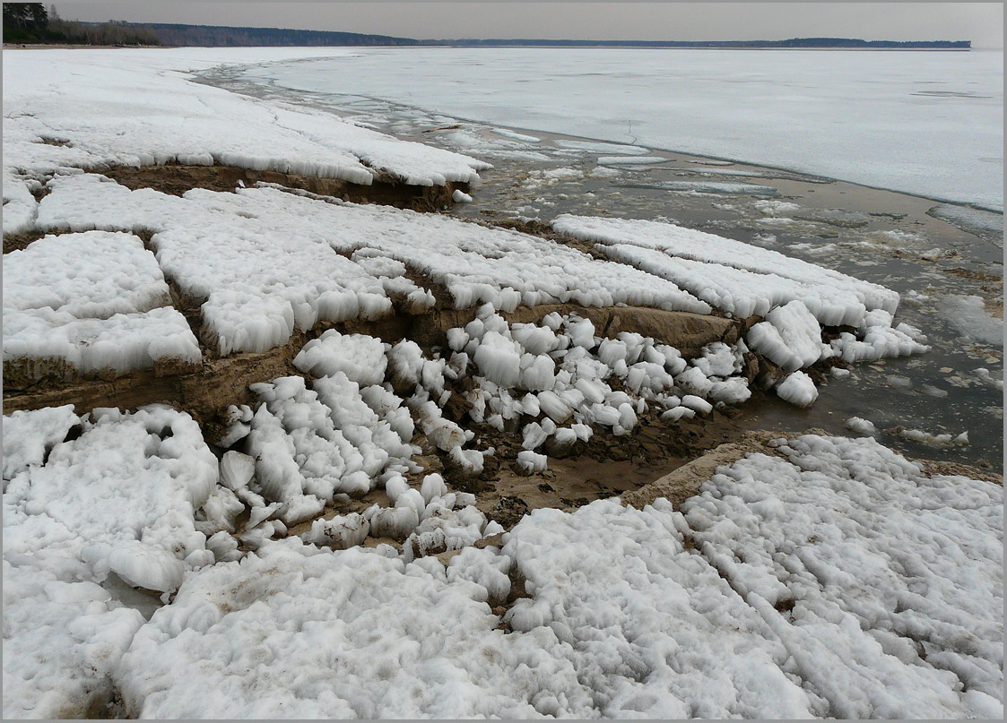 photo "melting shore" tags: landscape, spring, water