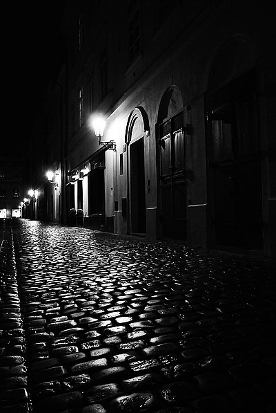 photo "Ночной атмосфера-4" tags: black&white, 