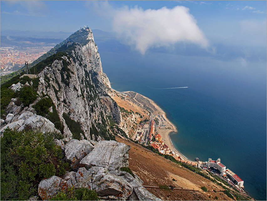 photo "Gibraltar" tags: landscape, mountains, water