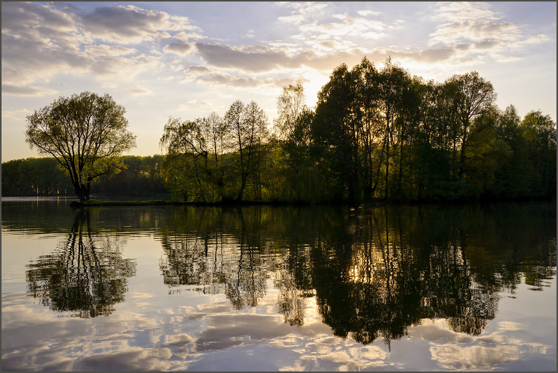 photo "Evening reflections" tags: landscape, spring, water