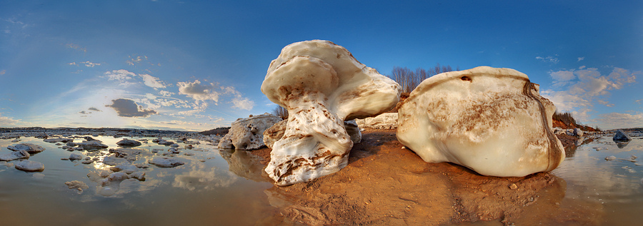 photo "Spring Sketch" tags: panoramic, landscape, water