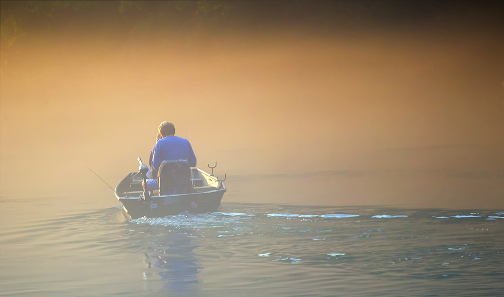 photo "Foggy sunrise" tags: landscape, water