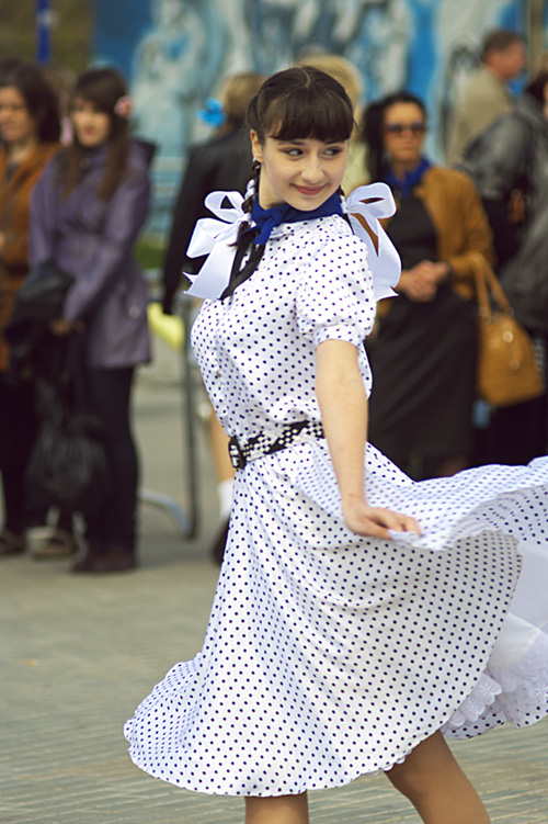 photo "Dress white polka dots" tags: portrait, reporting, woman