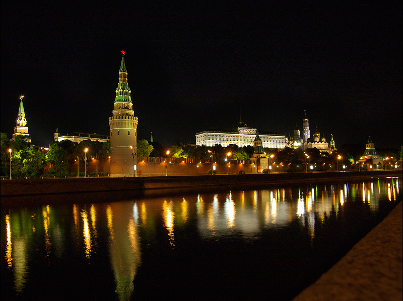 фото "Ночной Кремль (2)" метки: архитектура, пейзаж, 