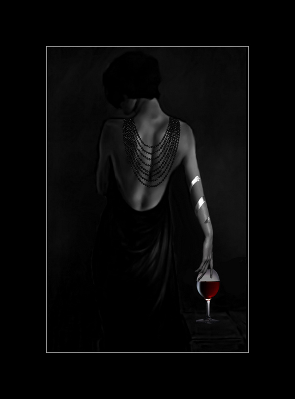 фото "I love red wine..." метки: фотомонтаж, гламур, 