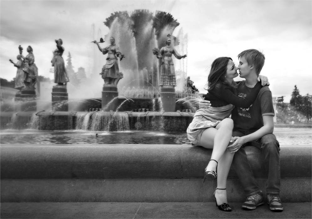 photo "Friendship and not just friendship of peoples..." tags: genre, black&white, 