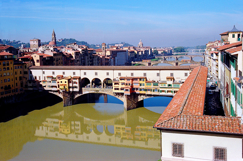 фото "Florence bridges" метки: путешествия, архитектура, пейзаж, Европа, мост, река